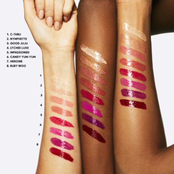 MAC NYMPHETTE FULL SIZE LIPGLASS LIPGLOSS - (SUNNY GOLDEN PINK) - Picture 7 of 11